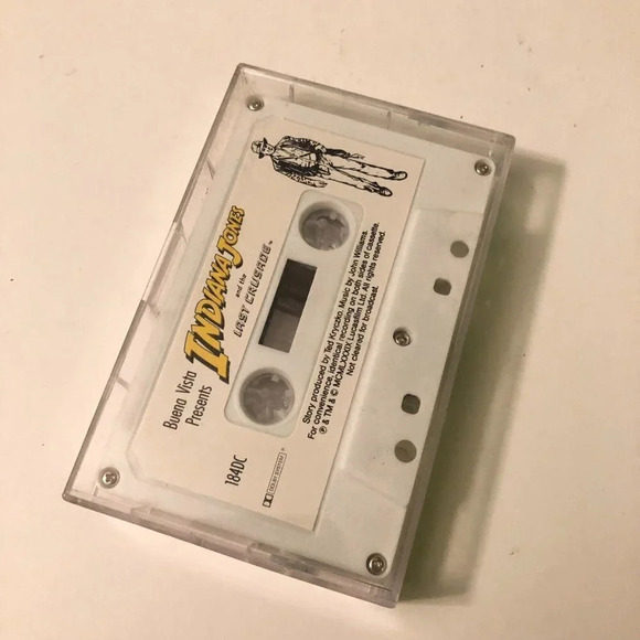 Vtg 1989 Indiana Jones  and The Last Crusader Cassette Tape - Picture 3 of 8